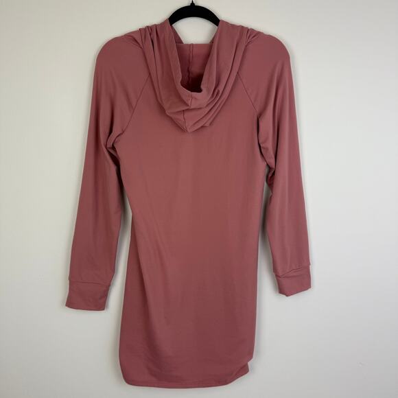 TMG New York Womens Girl Bubble Gum Queen Pearl Graphic Pink Hoodie Dress Medium - Picture 2 of 10